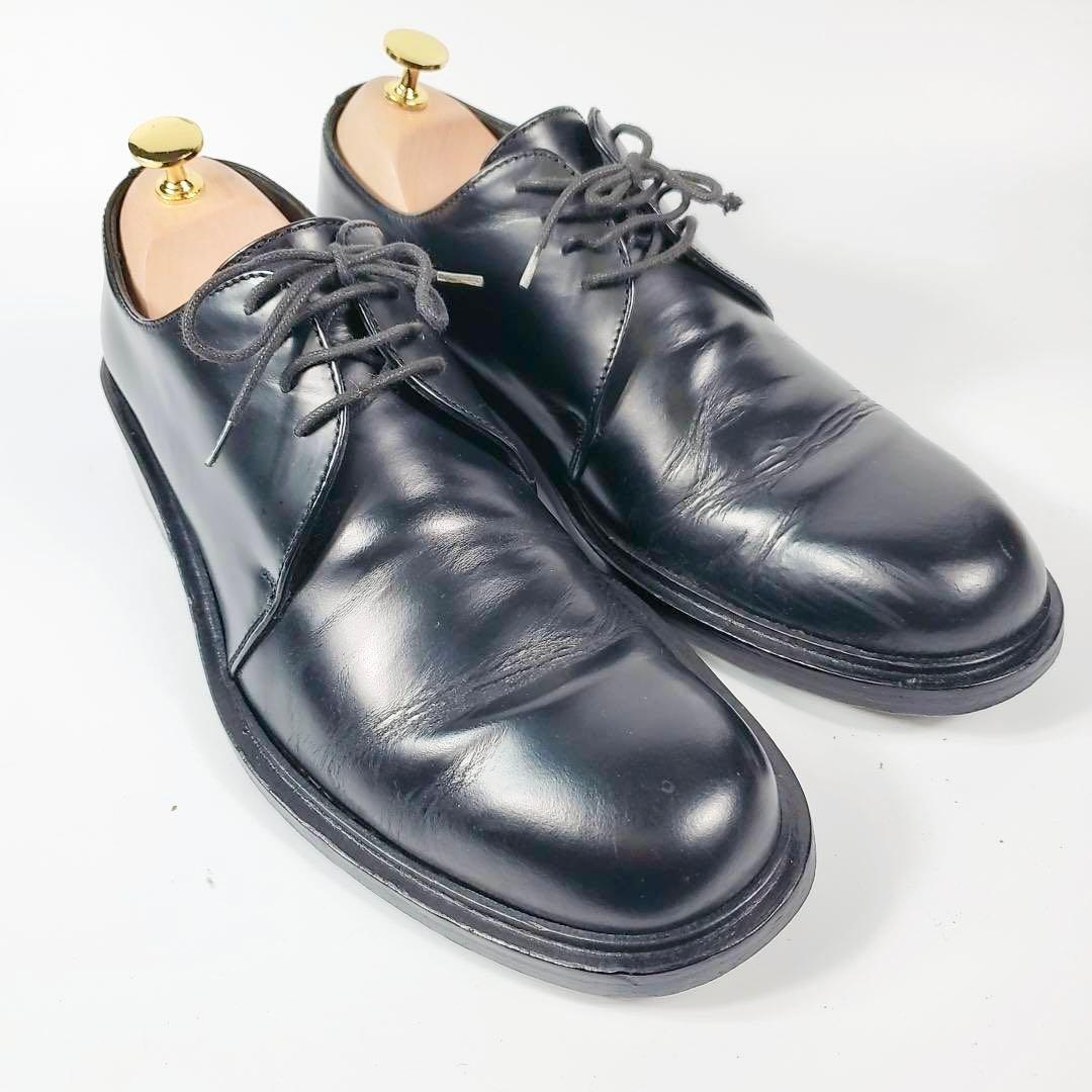 GUCCI グッチ　ビジネスシューズ(41)革靴　プレーントゥ　黒
