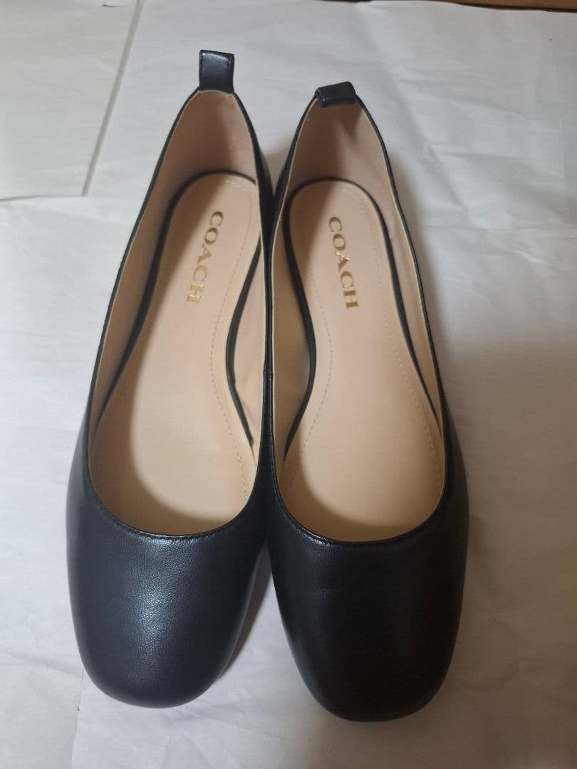 ​COACH コーチ WENDIE レザー バレエシューズ 24.5cm