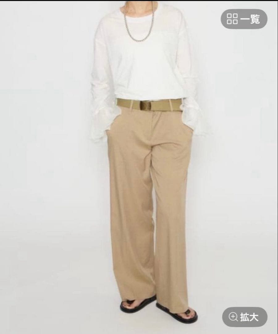 【定番】BRILL★ブリル　ポエットスリーブカットソー　白