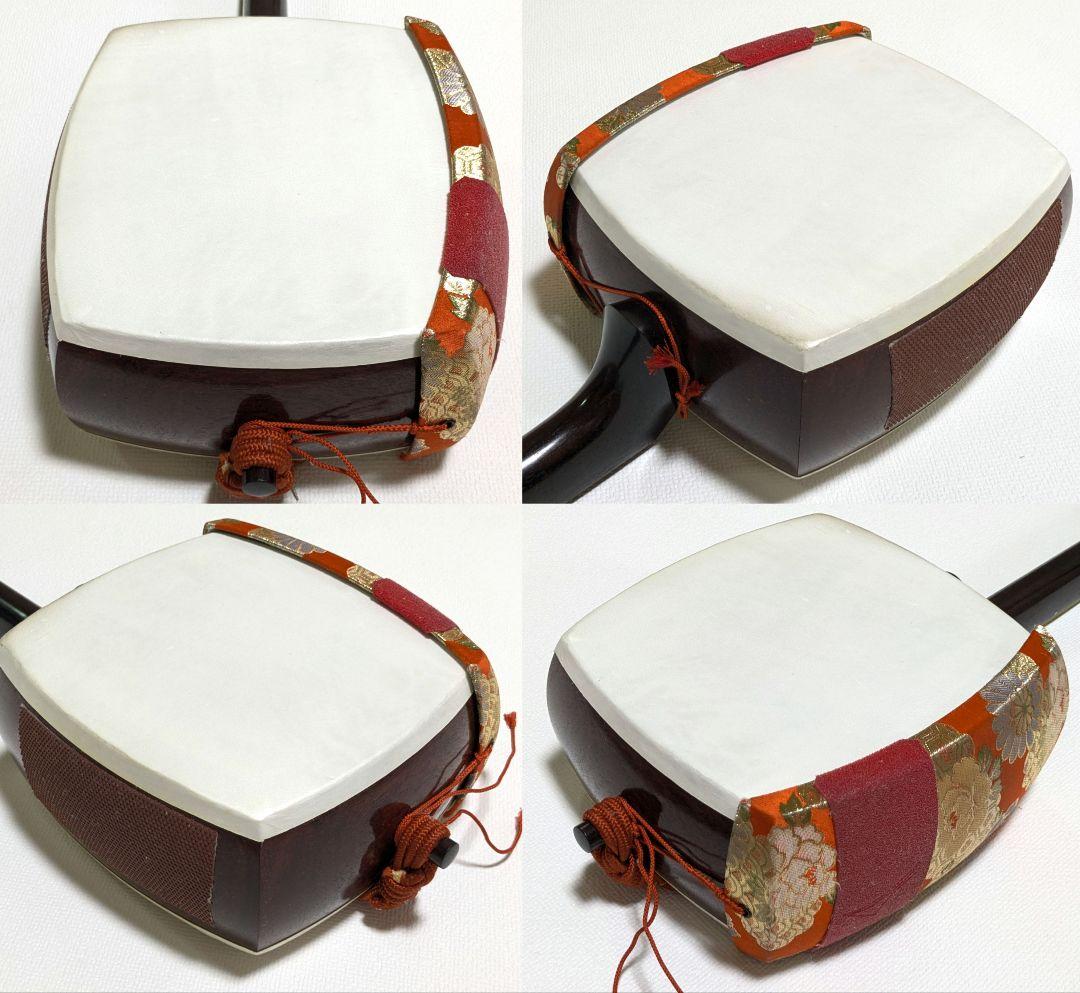 端唄三味線　太棹　紅木　おまけ付き