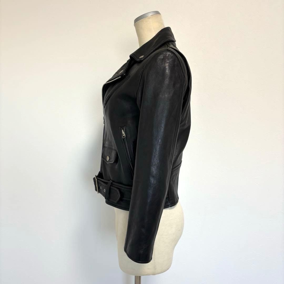 ビューティフルピープル ダブルライダース ジャケット 羊革 レザー 黒 150