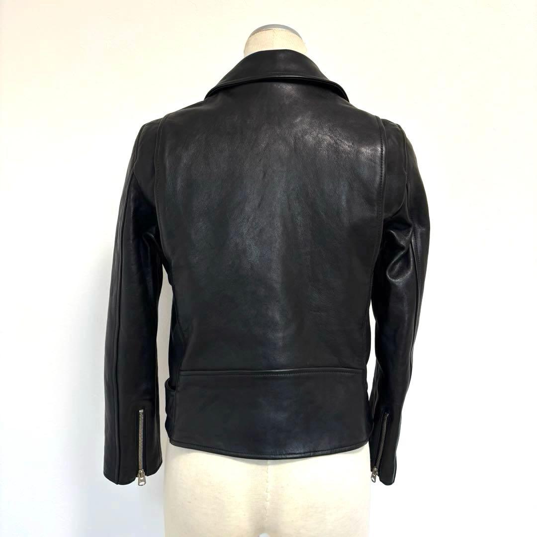 ビューティフルピープル ダブルライダース ジャケット 羊革 レザー 黒 150