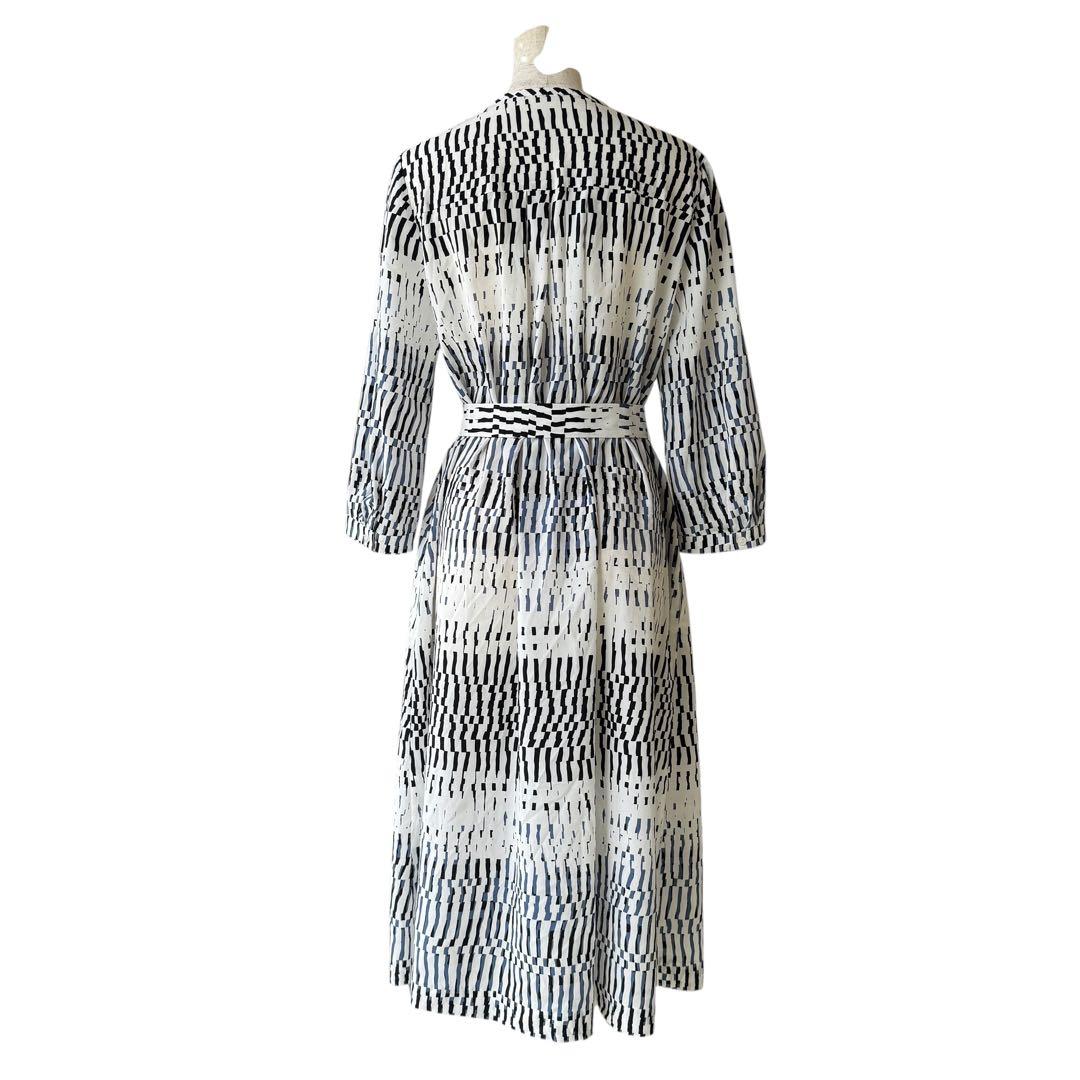 近年極美品　定価13万　ミラショーン　ERICAブロックプリントワンピース　42