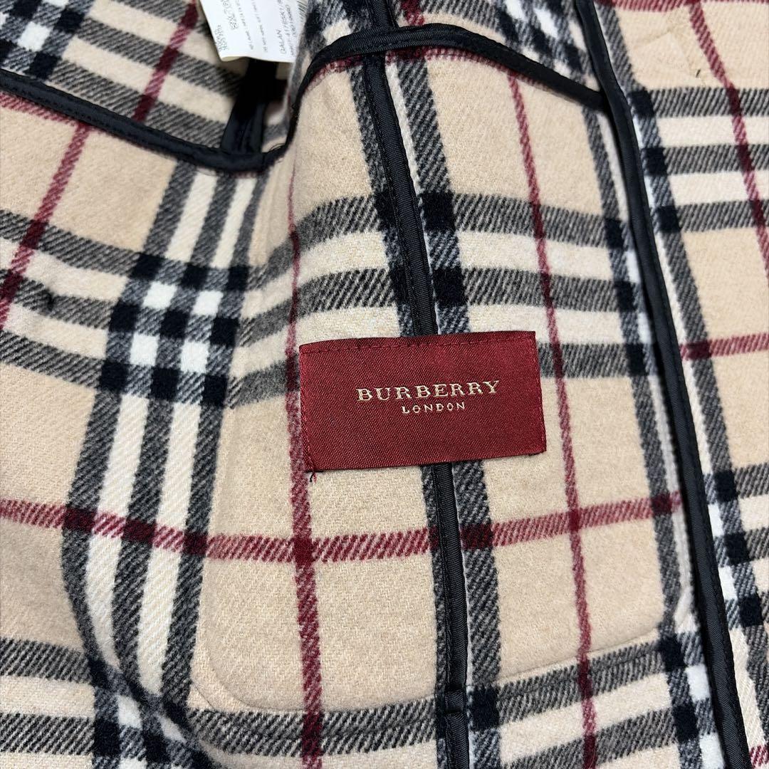 ✨美品✨BURBERRY ダッフルコート 黒 ウール 赤タグ 希少 ノバチェック