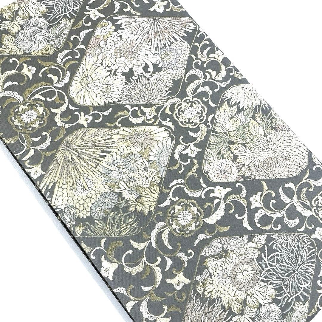 専用帯6205 ●陰山織物謹製 箔屋清兵衛 草木染 高級 正絹 全通 袋帯