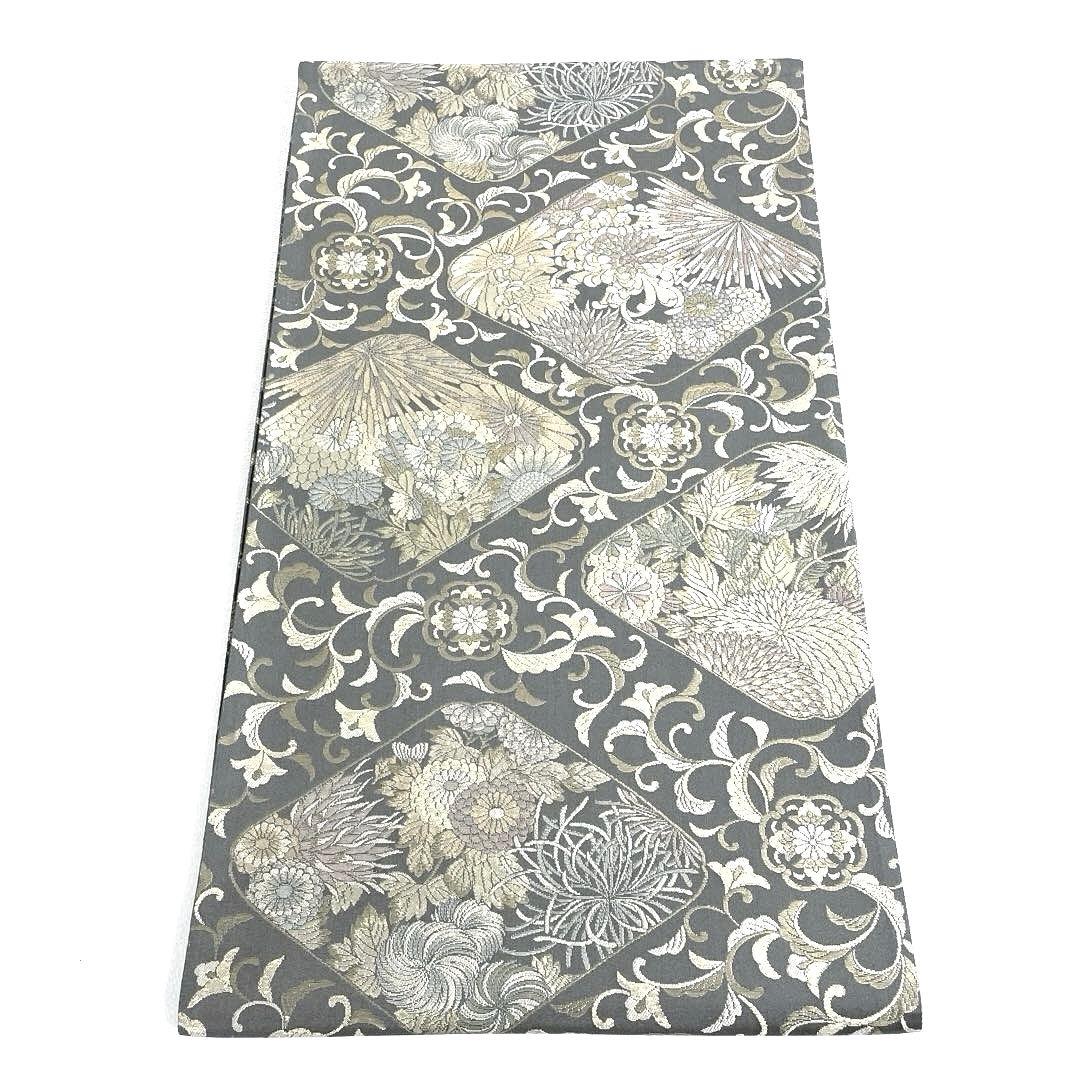 専用帯6205 ●陰山織物謹製 箔屋清兵衛 草木染 高級 正絹 全通 袋帯