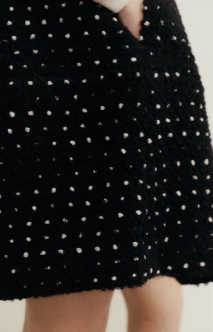 TREFLE +1⭐︎トレフル⭐︎ドットツイードタックショーパン⭐︎S