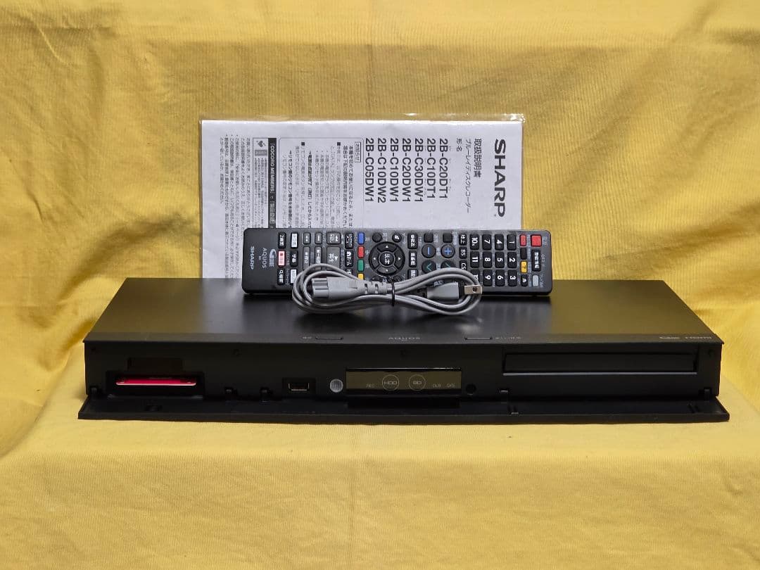 SHARP AQUOS BDレコーダー2B-C10DW1 2021年製 整備品