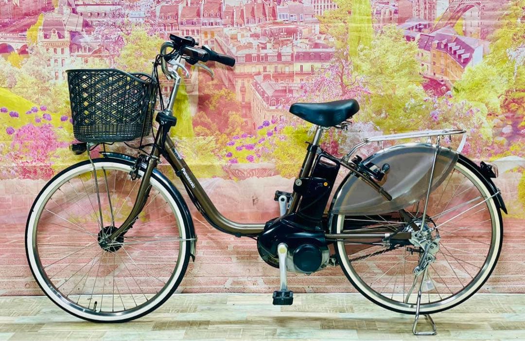 K2907 電動自転車パナソニック ママチャリ 24インチ 8.9Ah 送料無料