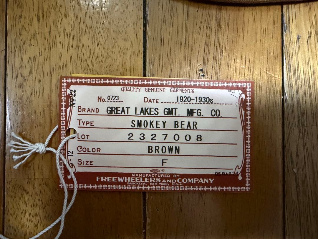 フリーホイーラーズ　スモーキーベア　ハット　ダック　帽子