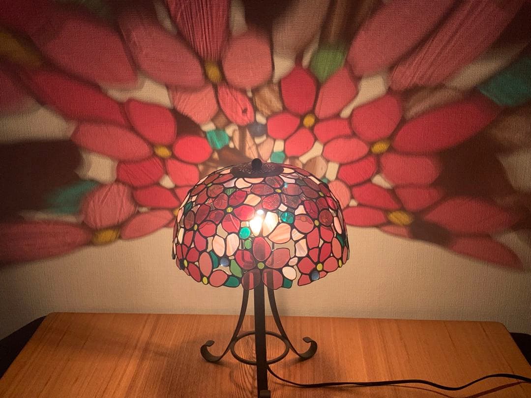 ステンドグラスランプ「さくら」