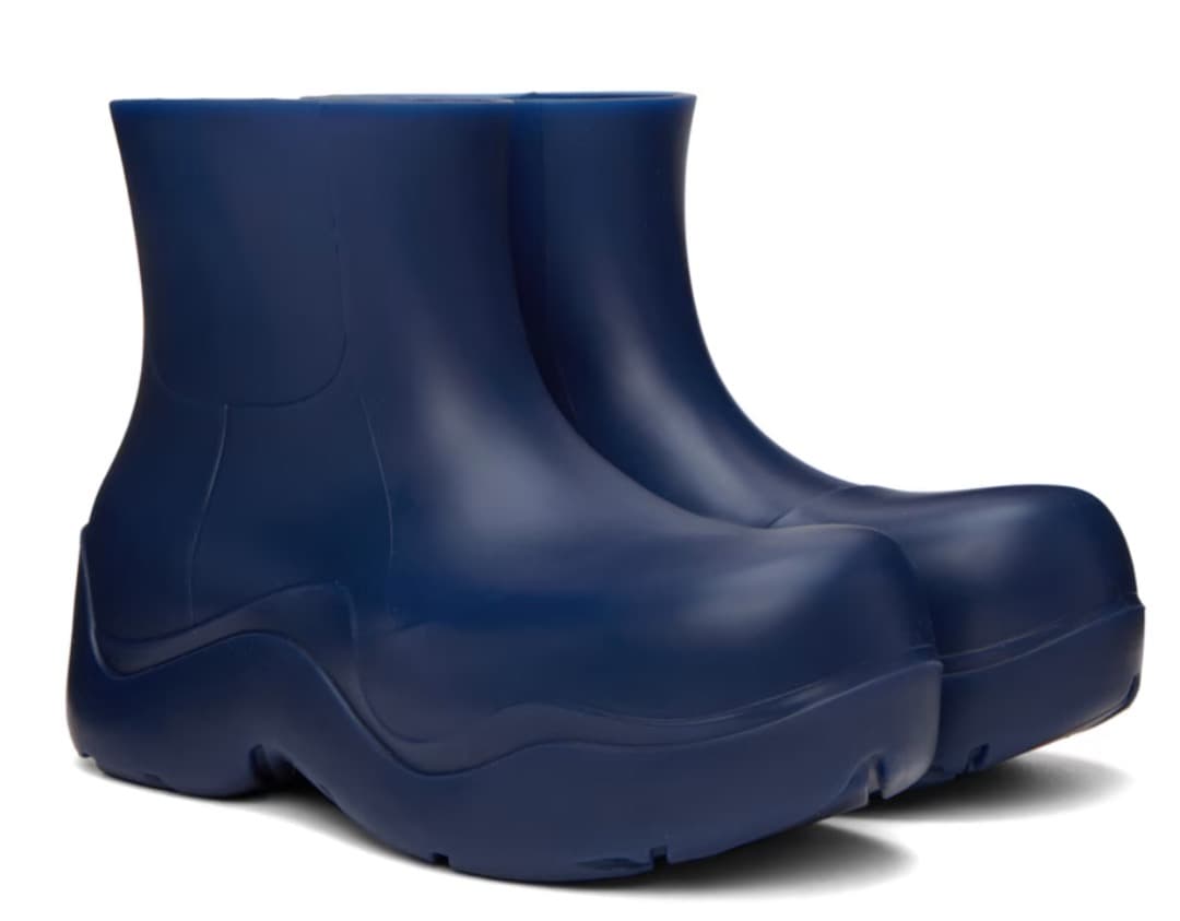 ボッテガべネタ　ネイビー ショートブーツ レインシューズ　付属品付き
