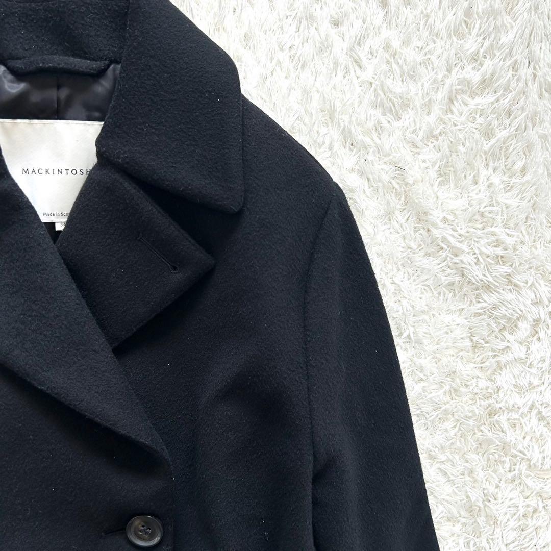 極美品　マッキントッシュ　現行　チェスターコート　ダブル　ブラック　34 英国製