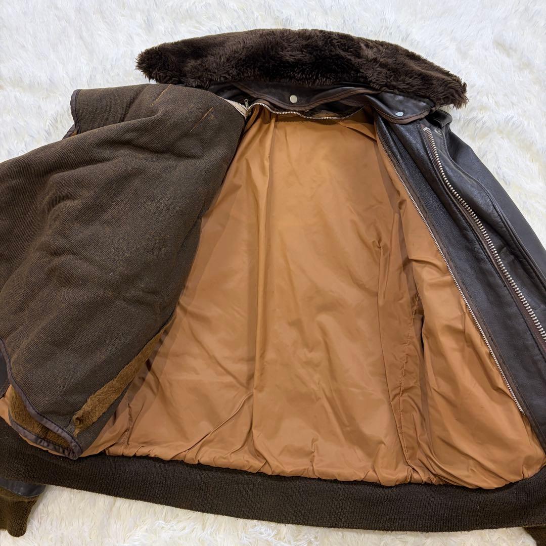 ショット G-1 184SM ボアライナー ボア襟 フライトジャケット 34