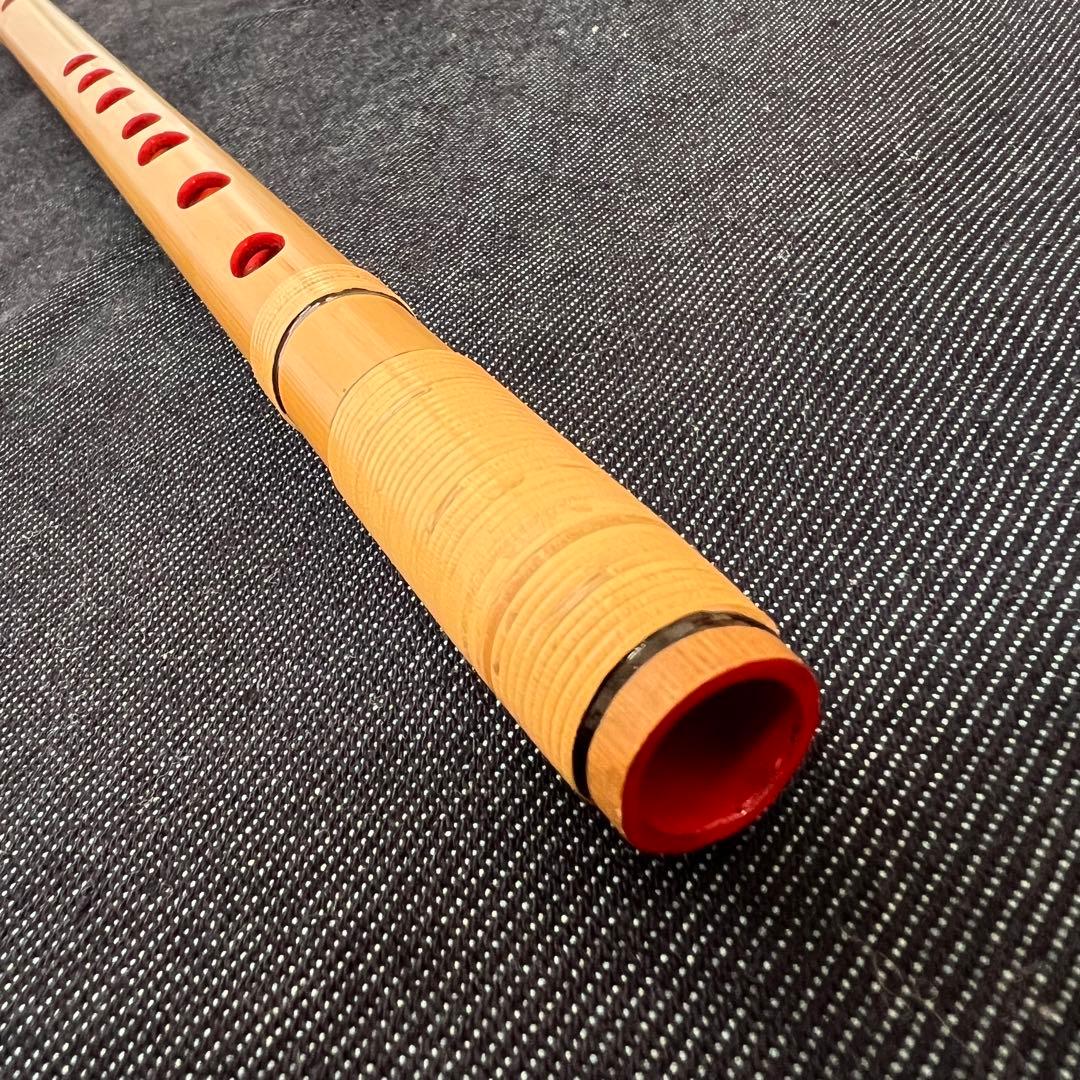 琴風調篠笛 10本調子 ドレミ調 天地籐巻