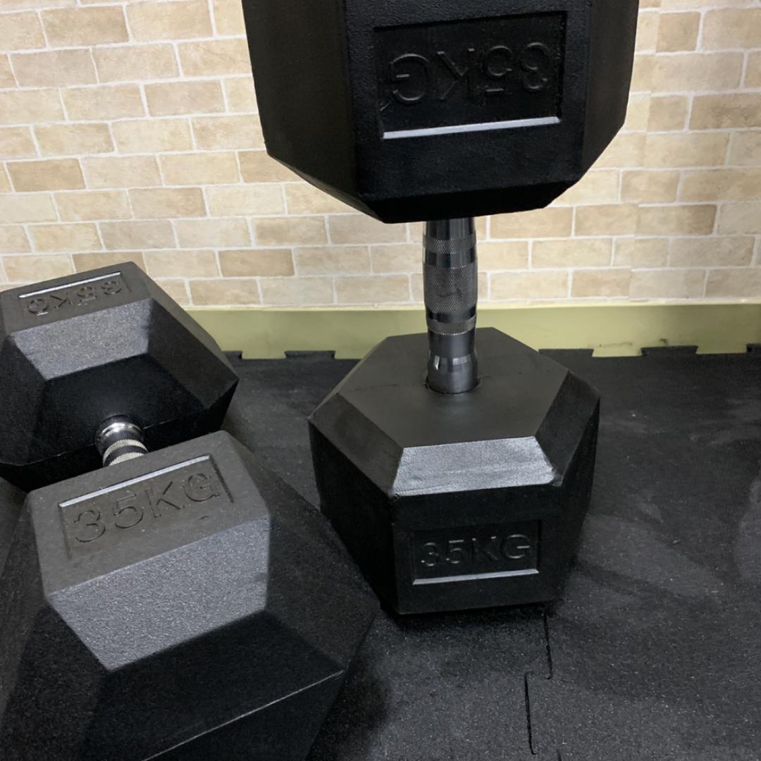 30% 割引 ヘックスラバーダンベル　37.5kg 2個
