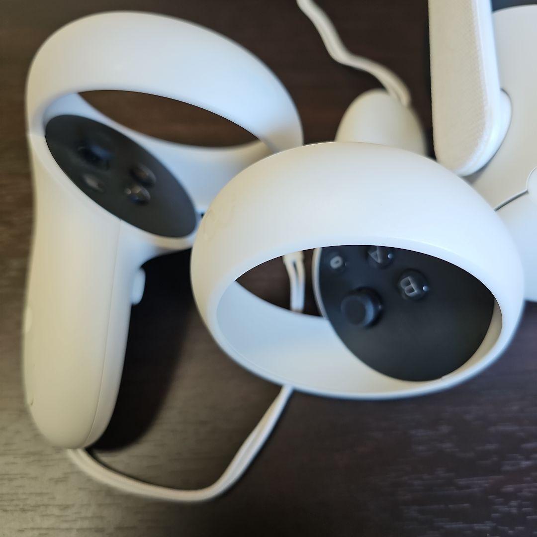 VRヘッドセット ホワイト コントローラー2個付き