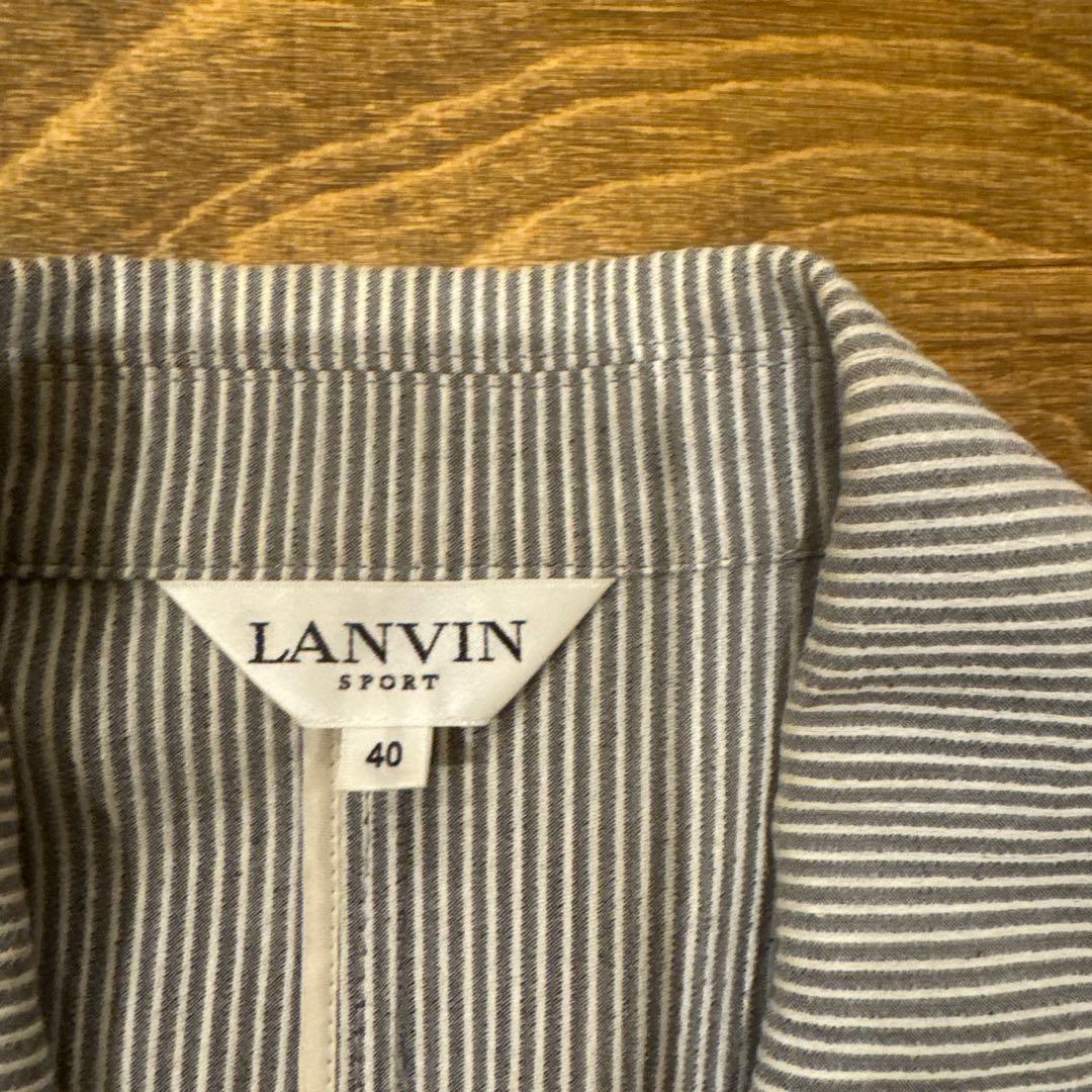 LANVIN SPORT ゴルフ ストライプスーツ 40サイズ