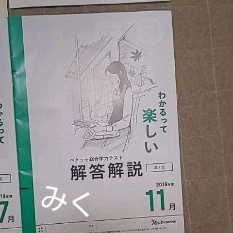 ベネッセ総合学力テスト 2019 高1 1月、７月、11月(解答解説のみ)