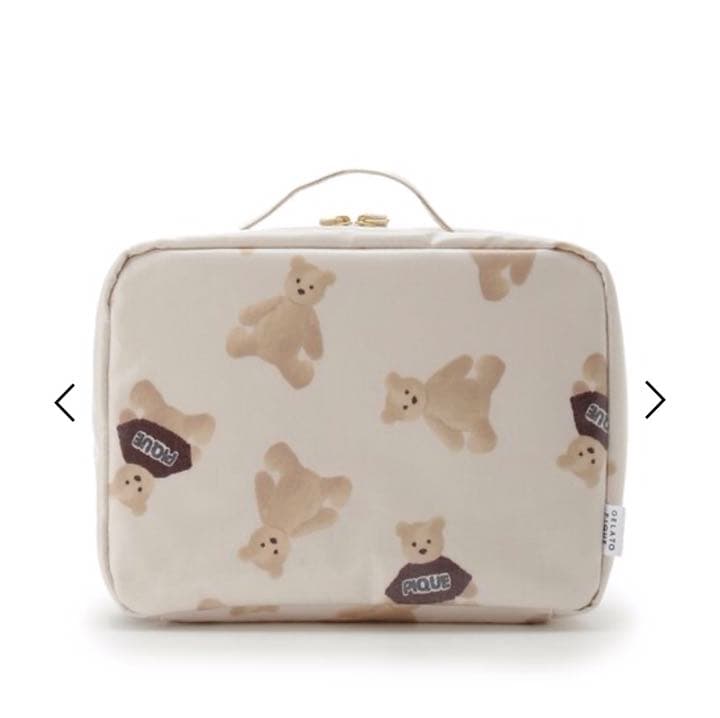 残り1セット　ジェラートピケ　おむつポーチ　母子手帳　クリスマス限定　ベア　くま