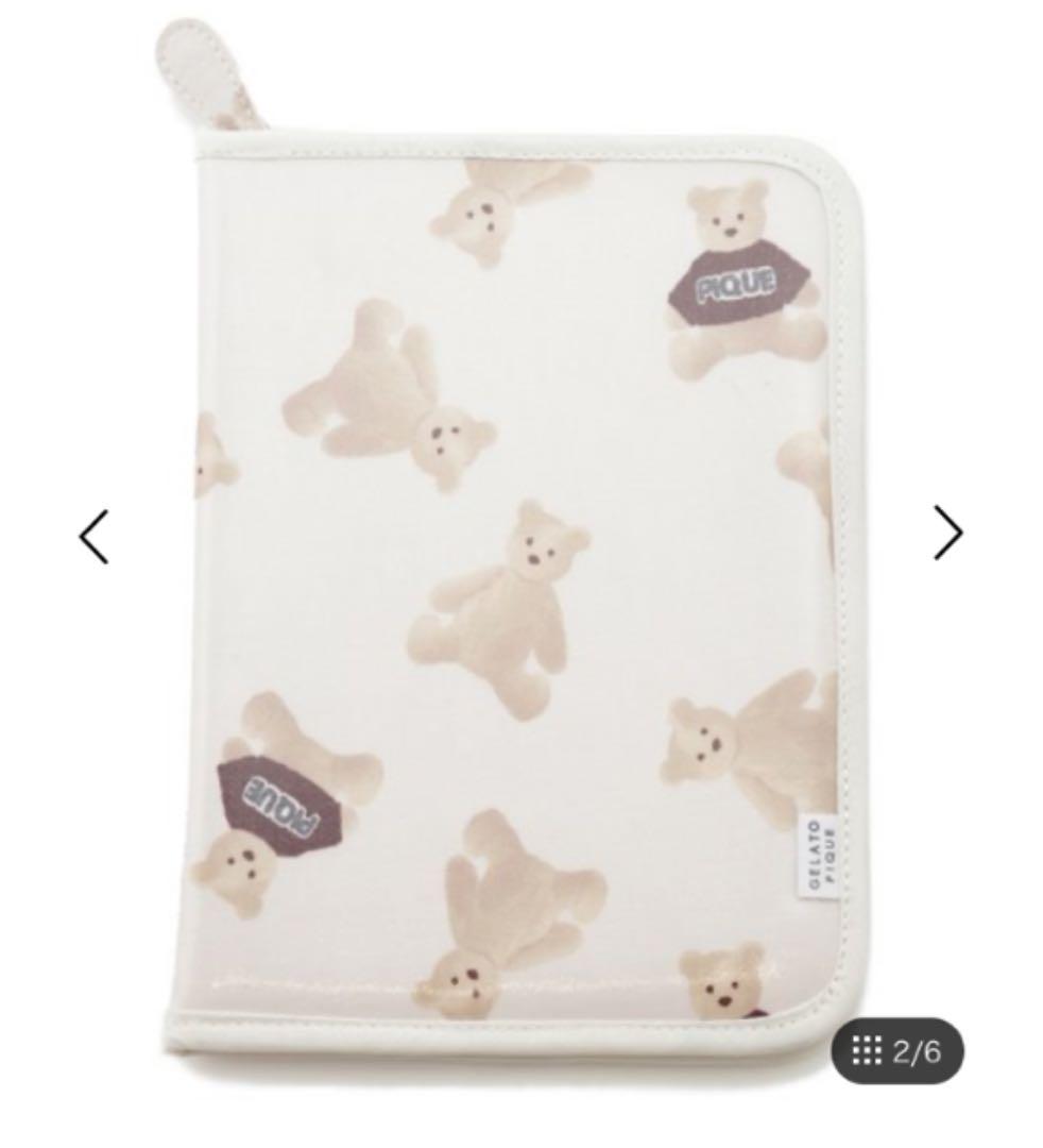 残り1セット　ジェラートピケ　おむつポーチ　母子手帳　クリスマス限定　ベア　くま