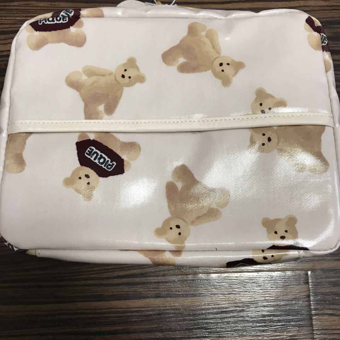 残り1セット　ジェラートピケ　おむつポーチ　母子手帳　クリスマス限定　ベア　くま