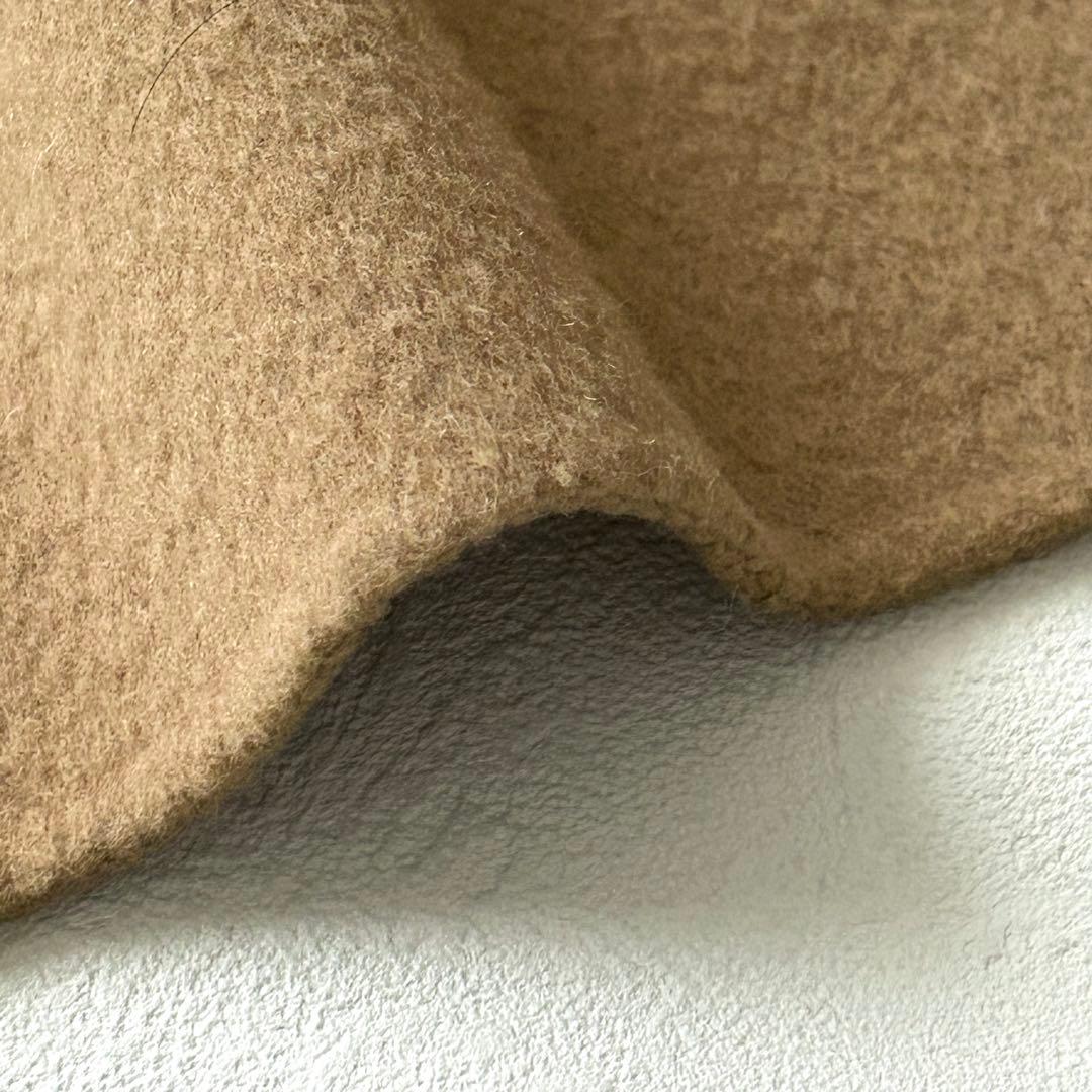 2963Z 美品 アナイ ロングリバーコート ベルト付き ウール キャメル S