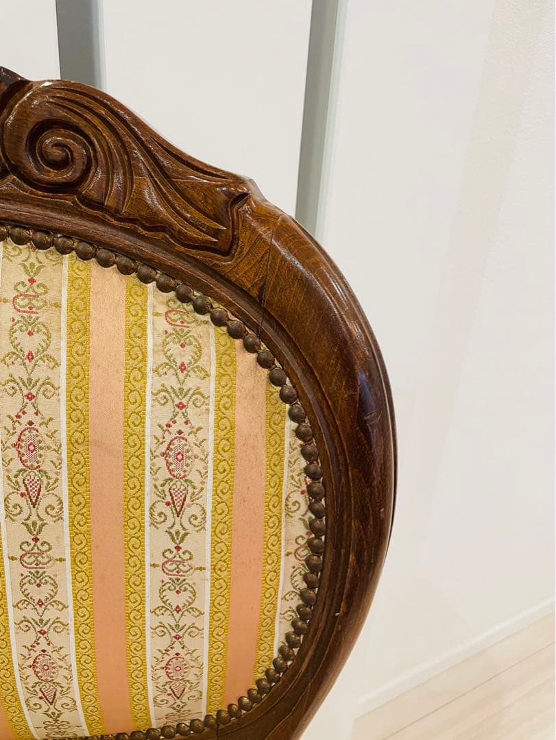 送料込み　アンティーク　椅子　ロココ朝　ゴシック　ダイニングチェア