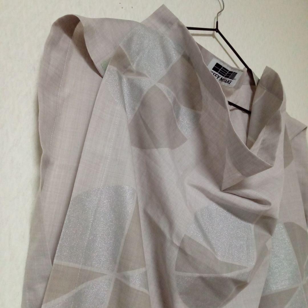 【月】ISSEY　MIYAKE　132 5.　麻混トップス/チュニック
