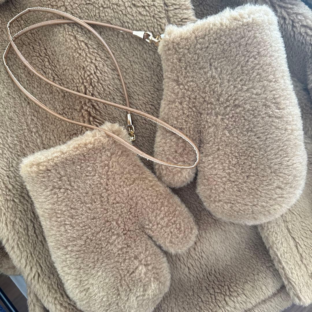 ベアポンチョコート　ケープコート　ボア　Sサイズ