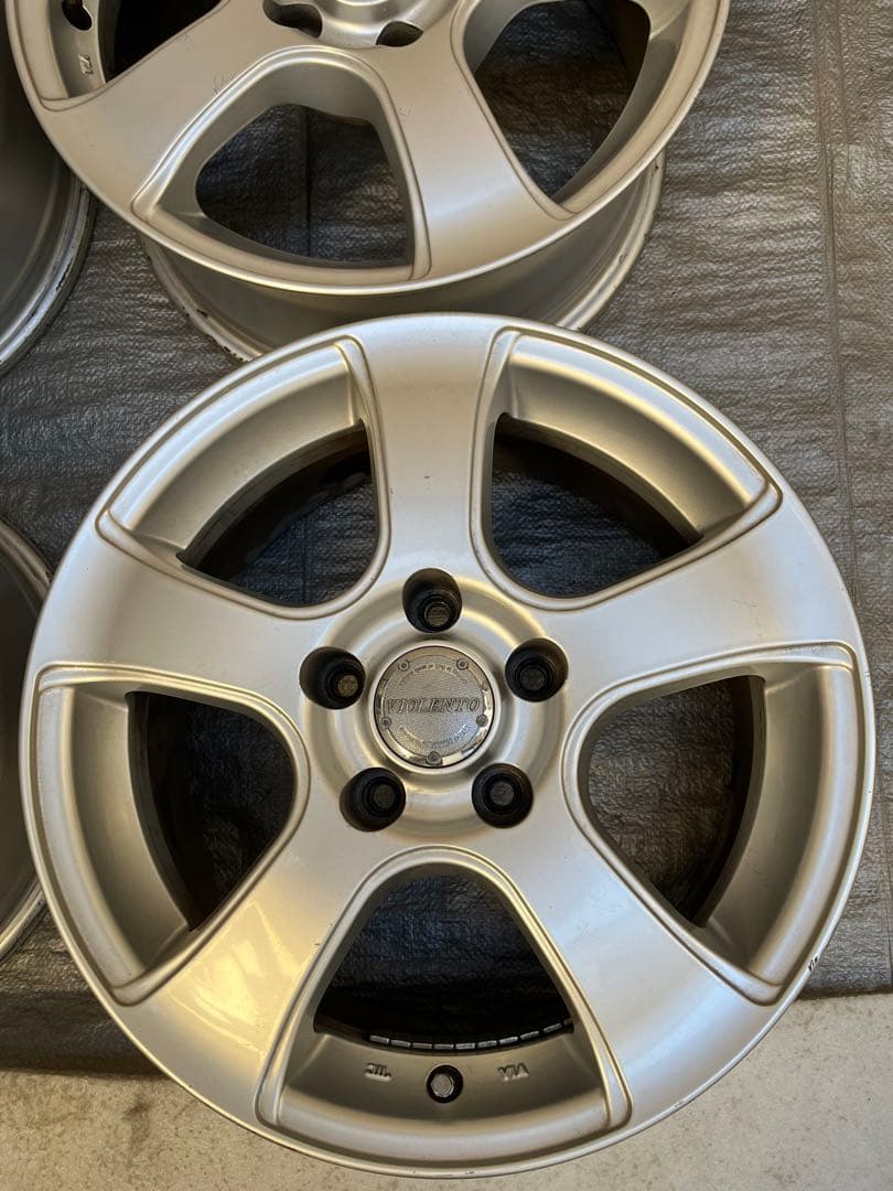 まーちゃんエンケイ 16インチ シルバー 5スポークホイール 7J16