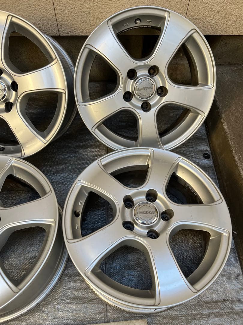 まーちゃんエンケイ 16インチ シルバー 5スポークホイール 7J16