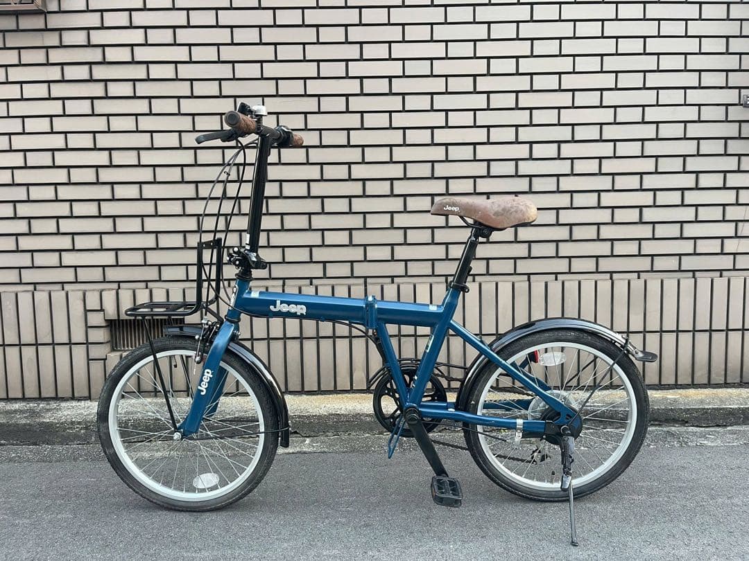 Jeep 折りたたみ自転車 青