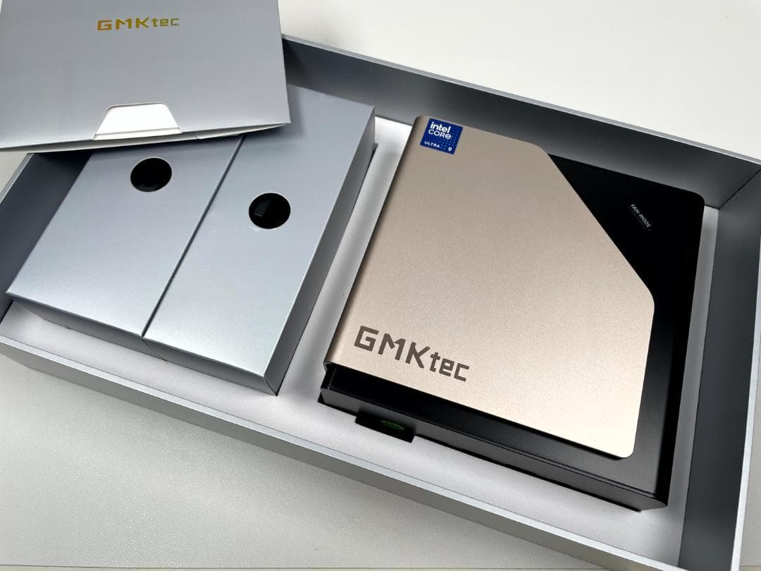 使用短め GMKtec EVO-T1 Core Ultra 9 285HミニPC