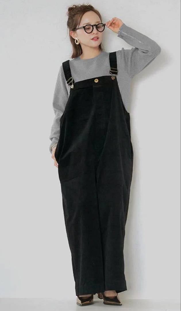 UNLIENS コーデュロイサロペット