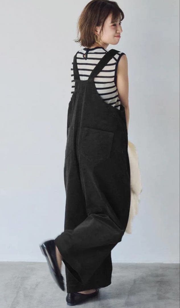 UNLIENS コーデュロイサロペット