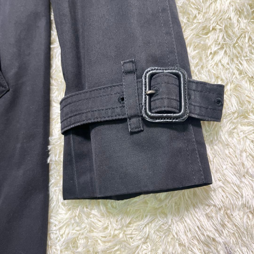 美品　バーバリーロンドン　トレンチコート　黒　ライナー　メガチェック　ベルト