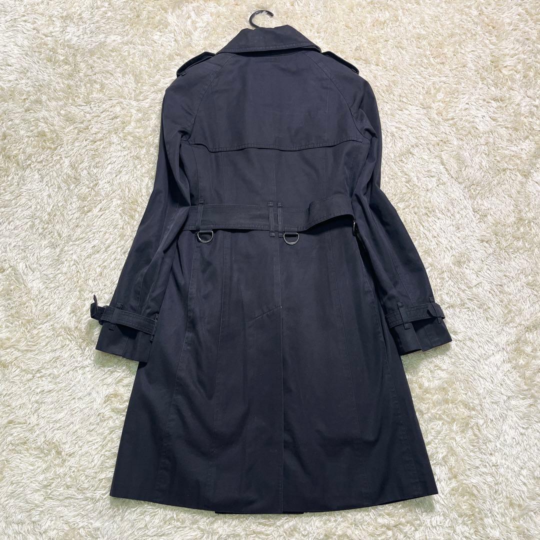 美品　バーバリーロンドン　トレンチコート　黒　ライナー　メガチェック　ベルト