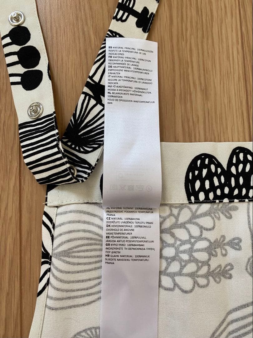 【未使用】marimekko マリメッコ プータルフリンパルハート エプロン