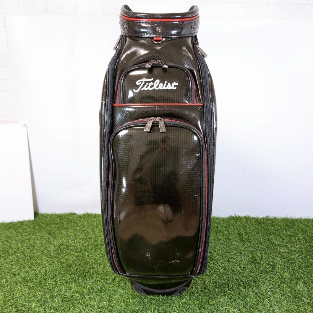 Titleist タイトリスト 3点式 エナメル ゴルフ キャディバッグ