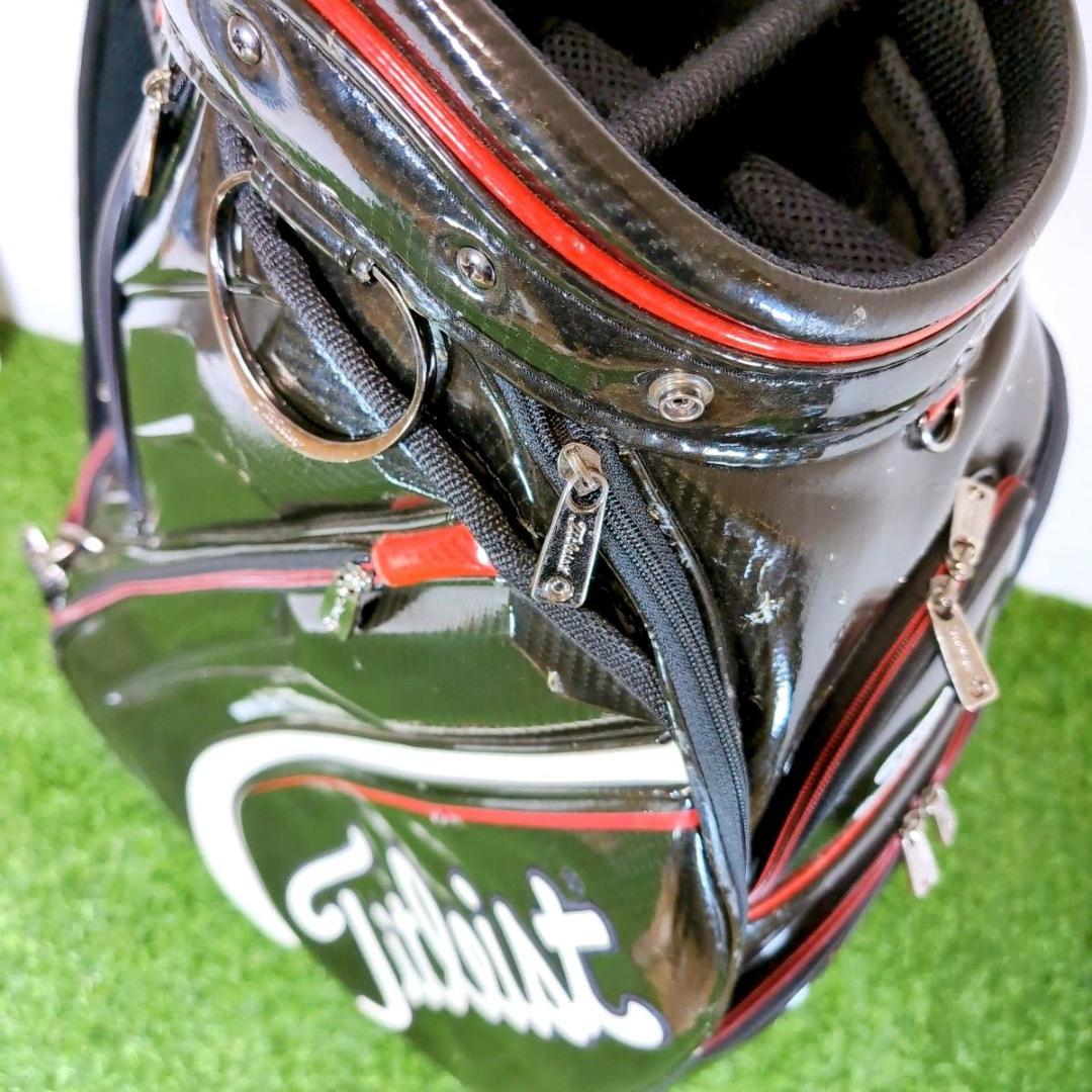 Titleist タイトリスト 3点式 エナメル ゴルフ キャディバッグ
