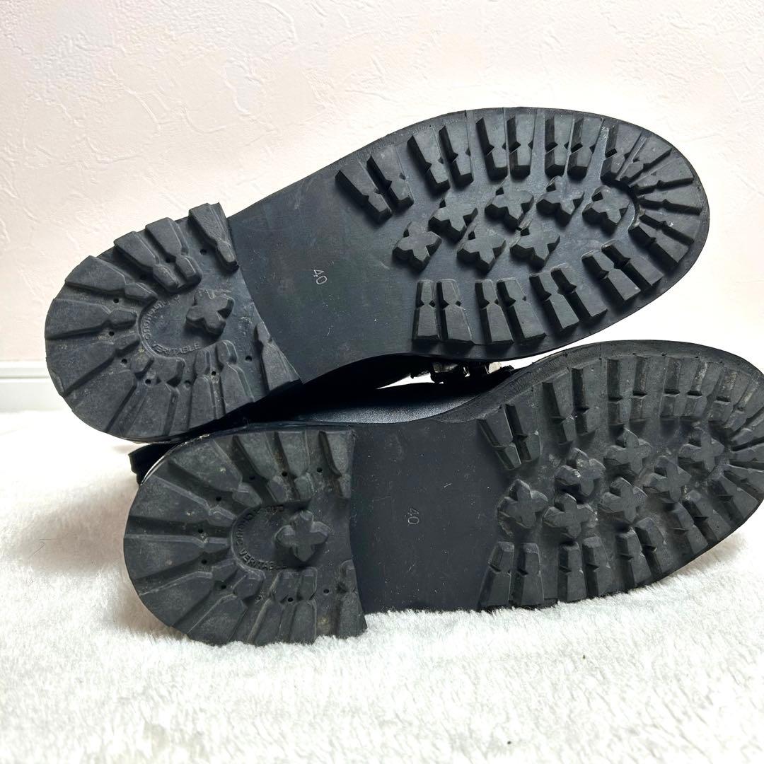 TOGA VIRILISブラックレザー サイドゴアブーツ