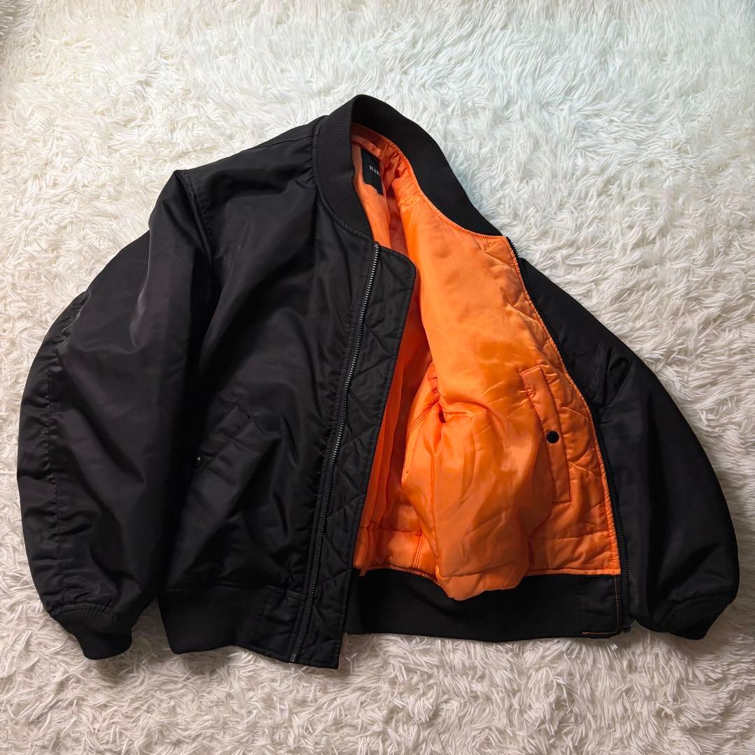 美品✨ BEAMS MA-1 サーモライト 中綿ジャケット　ブラックS