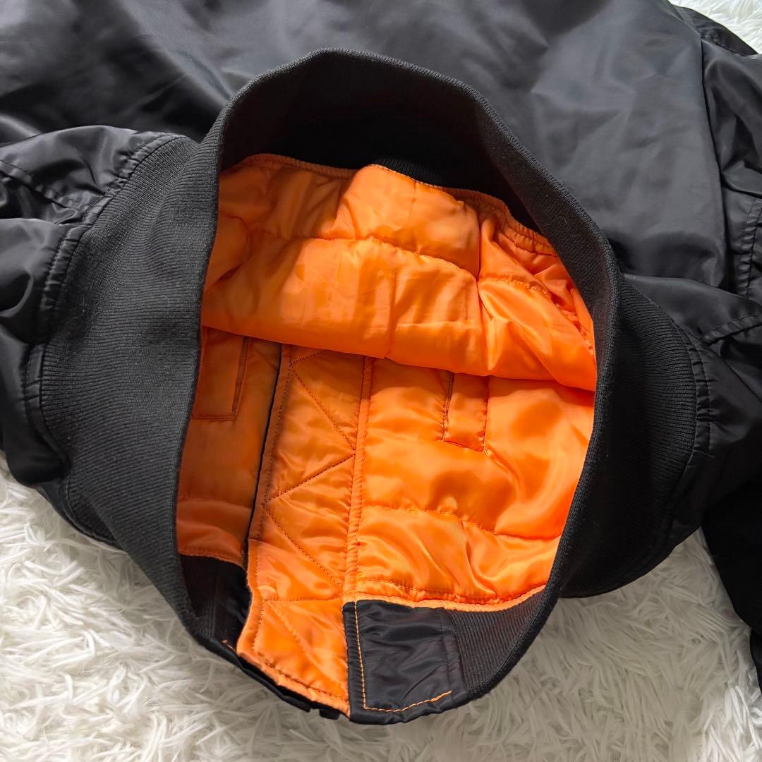 美品✨ BEAMS MA-1 サーモライト 中綿ジャケット　ブラックS