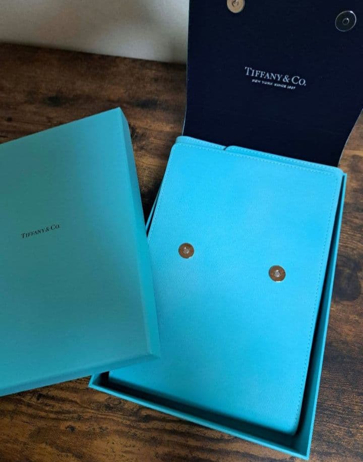 ティファニー ネックレス ジュエリーケース ブルー フラグメントケース