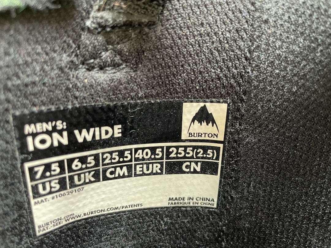 バートン　BURTON　ION　WIDE　25.5　スノーボードブーツ