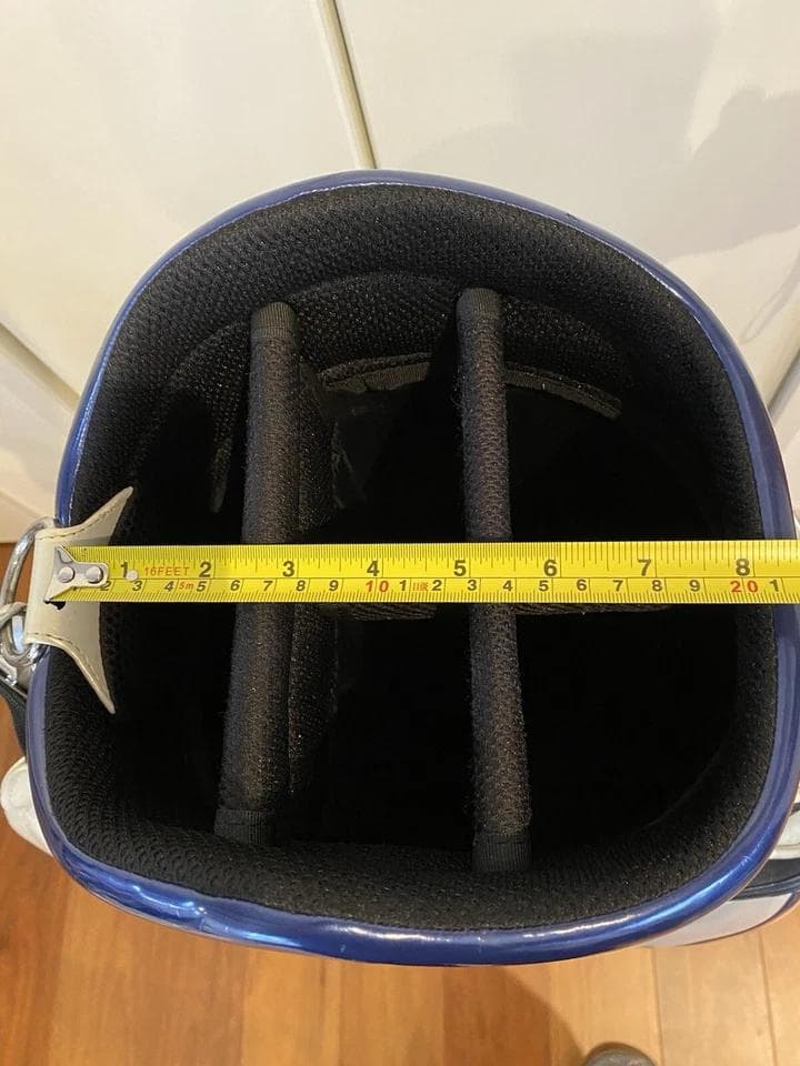 タイトリスト エナメル ゴルフバッグ カート キャディバッグ 青/緑ライン