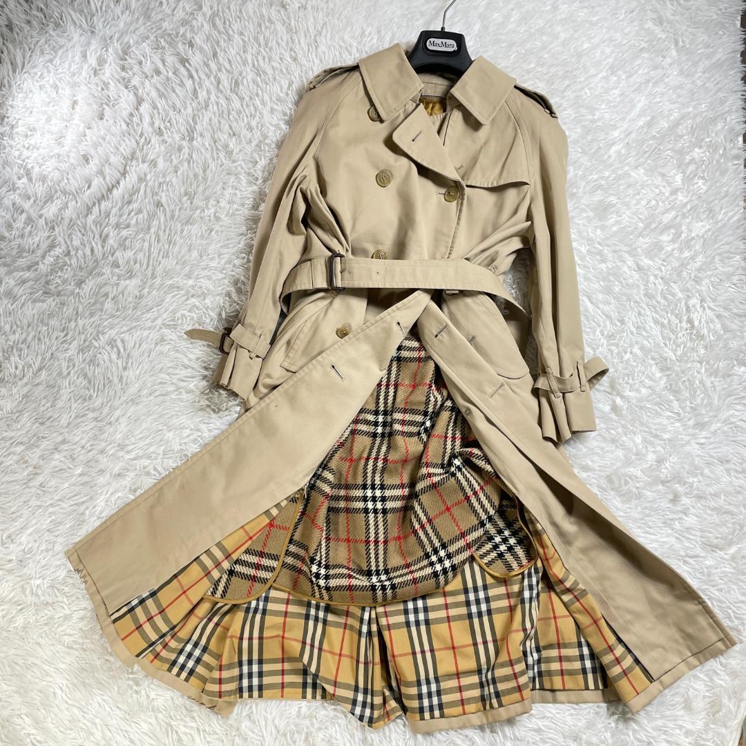 バーバリーズ トレンチコート ライナー付 ノバチェック ベージュ ロング 11
