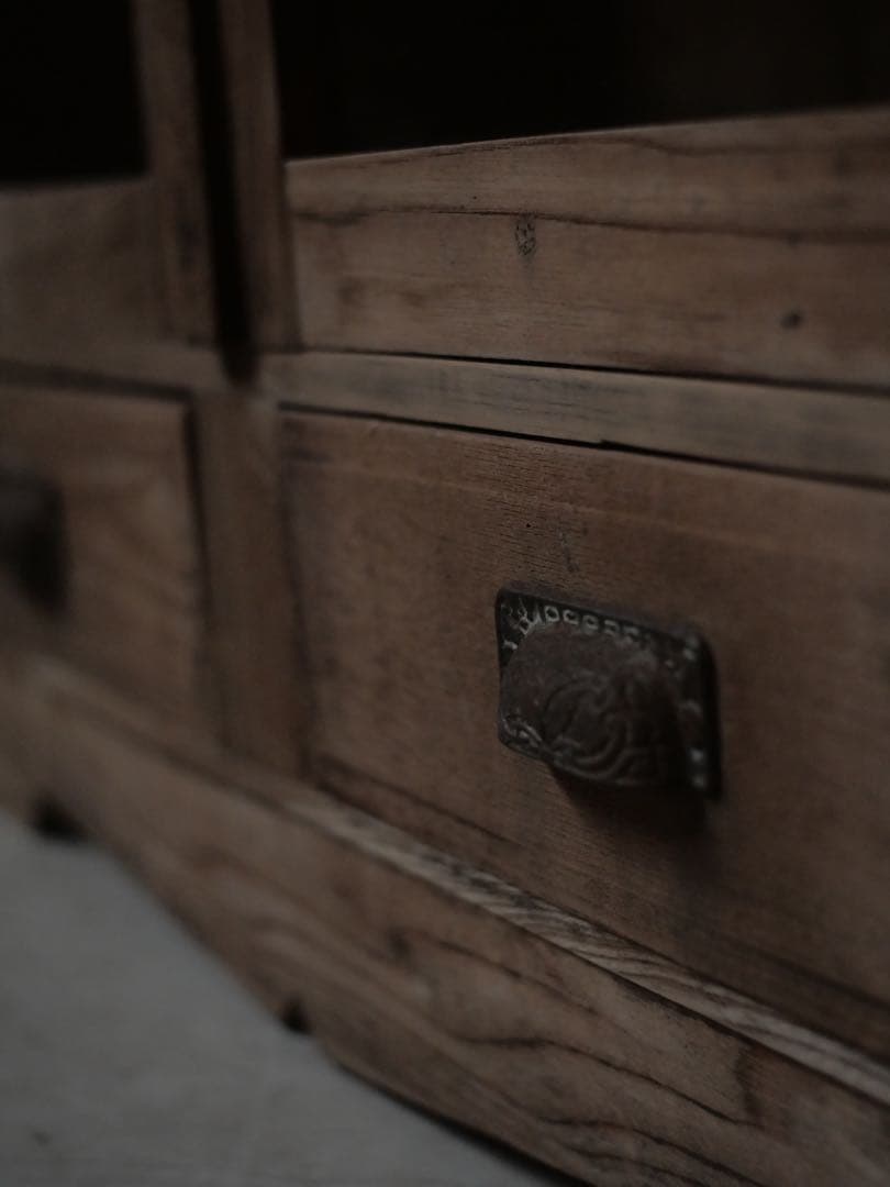 本箱　本棚　食器棚　棚　器　収納　古家具　古道具　アンティーク　昭和レトロ