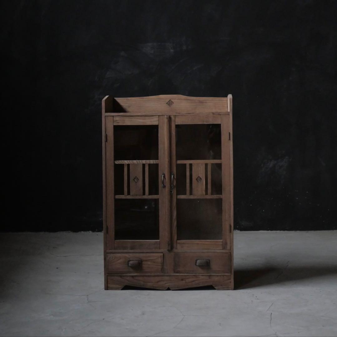 本箱　本棚　食器棚　棚　器　収納　古家具　古道具　アンティーク　昭和レトロ